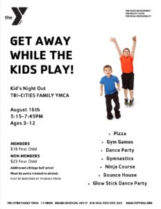 YMCA Kids night out 2019