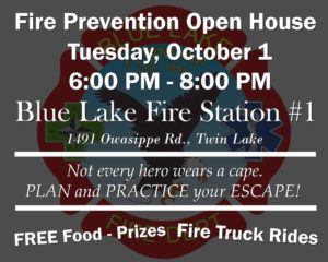 Fire Prevention Open House Blue Lake 2019