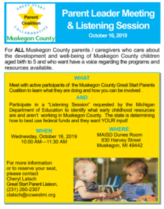 Muskegon Parent Coalition 2019