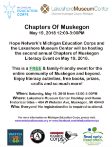 Chapters of Muskegon Literacy Event 2018