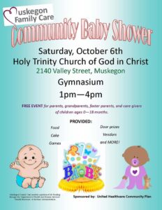 Community Baby Shower Muskegon Family Care