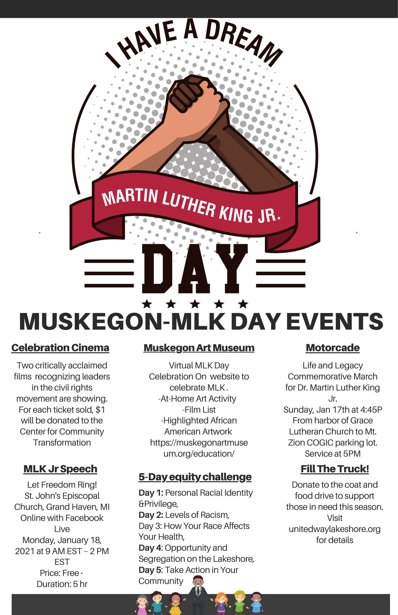 MLK Day in Muskegon MI Lakeshore Kids